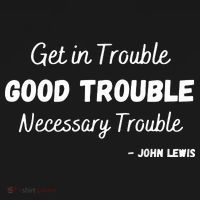 Get In Good Necessary Trouble Civil Rights John Lewis Apron thumb 3