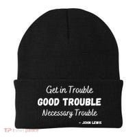 Get In Good Necessary Trouble Civil Rights John Lewis Beanie thumb 0