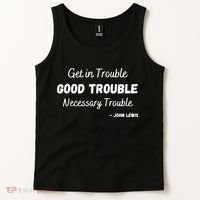 Get In Good Necessary Trouble Civil Rights John Lewis Tank Top thumb 2