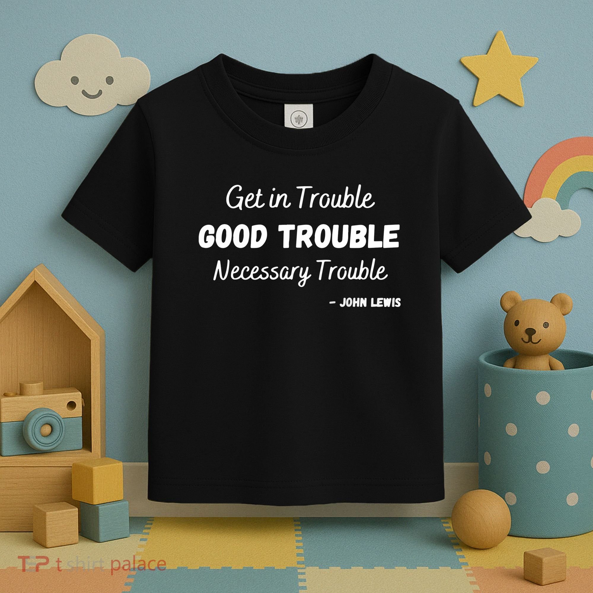 Get In Good Necessary Trouble Civil Rights John Lewis Toddler T-Shirt