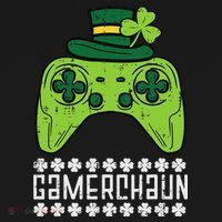 Gamerchaun Irish Gamer Paddys St Patrick Day Women's Hoodie thumb 2