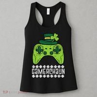 Gamerchaun Irish Gamer Paddys St Patrick Day Women's Tank Top thumb 3
