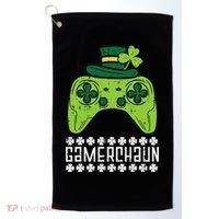 Gamerchaun Irish Gamer Paddys St Patrick Day Golf Towel thumb 0