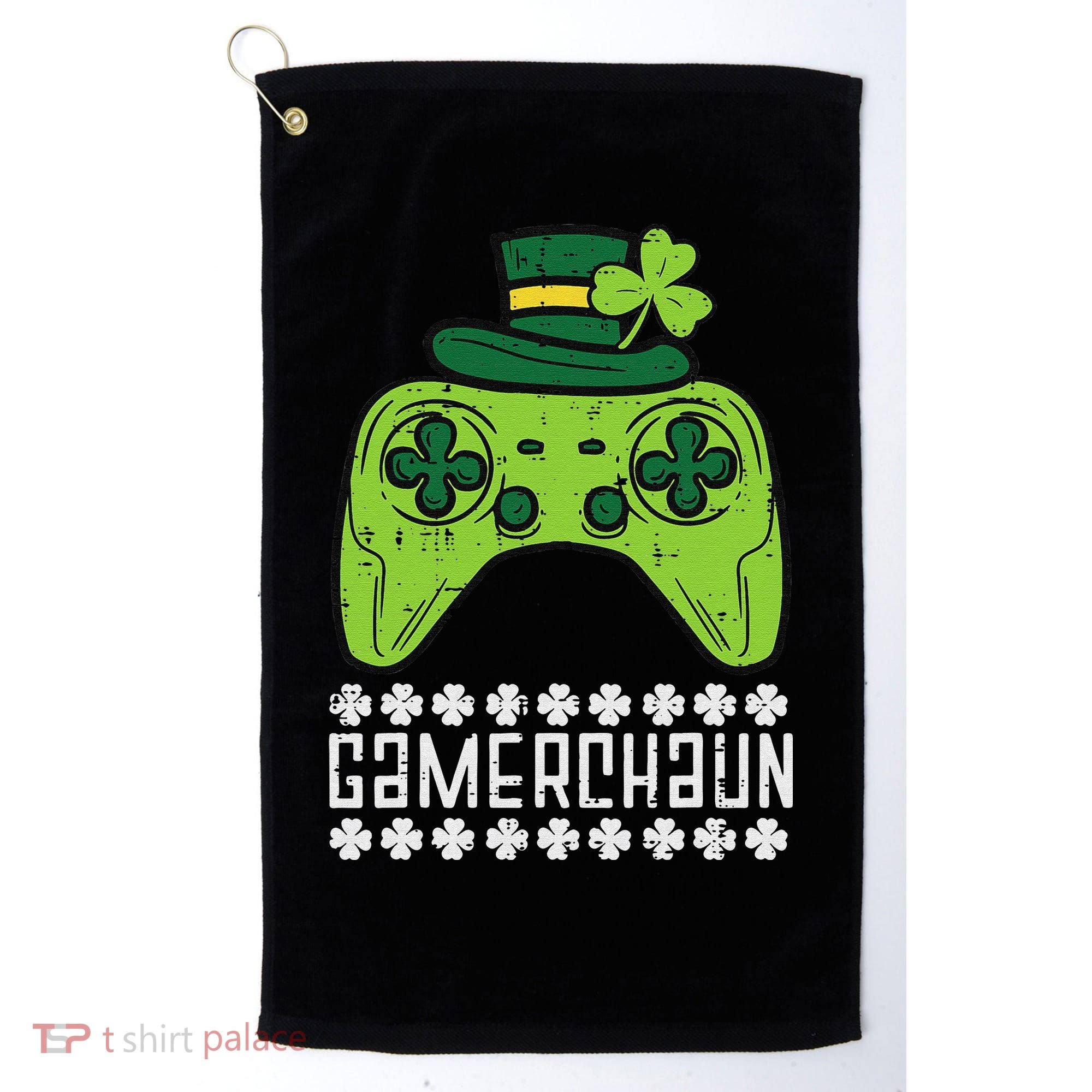 Gamerchaun Irish Gamer Paddys St Patrick Day Golf Towel