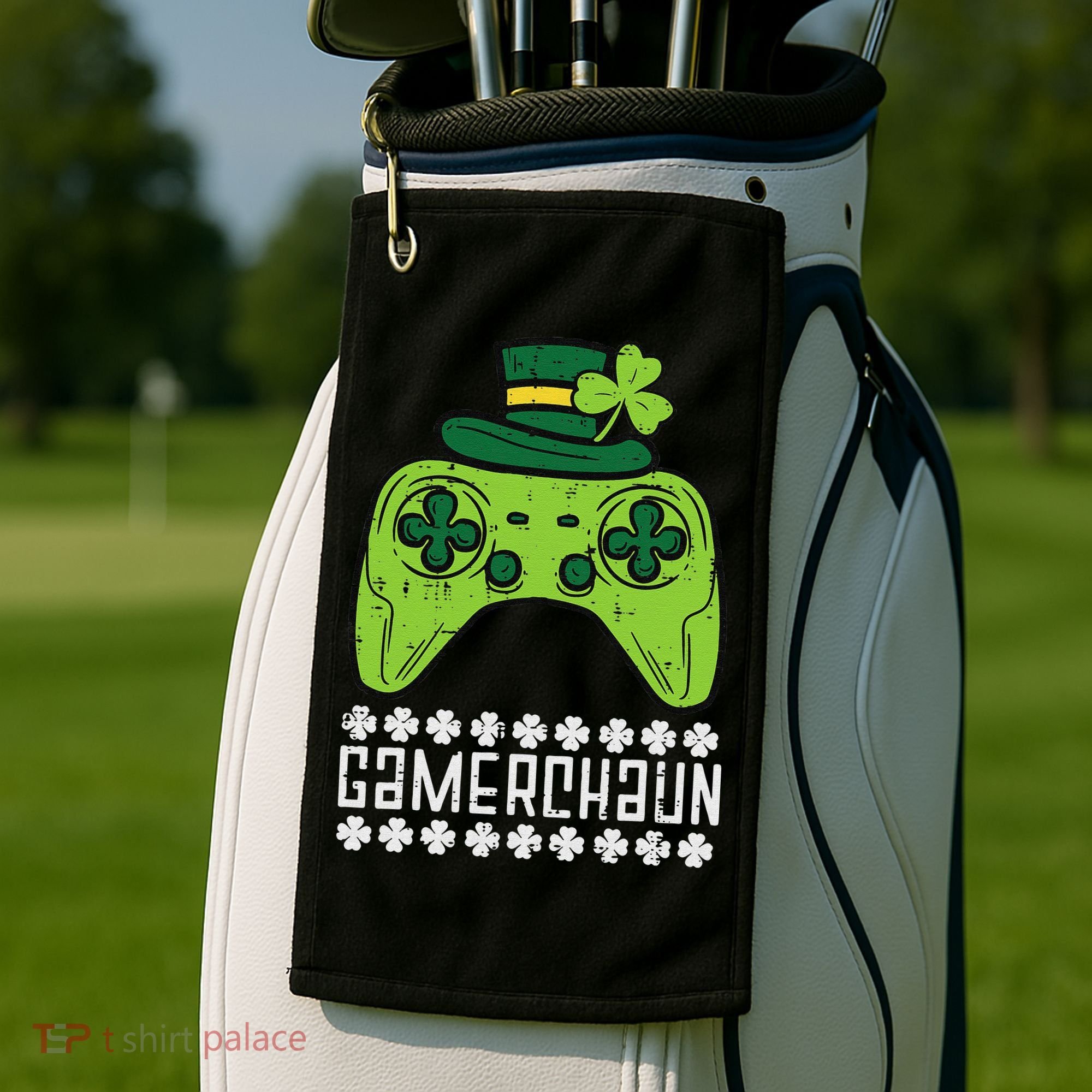 Gamerchaun Irish Gamer Paddys St Patrick Day Golf Towel