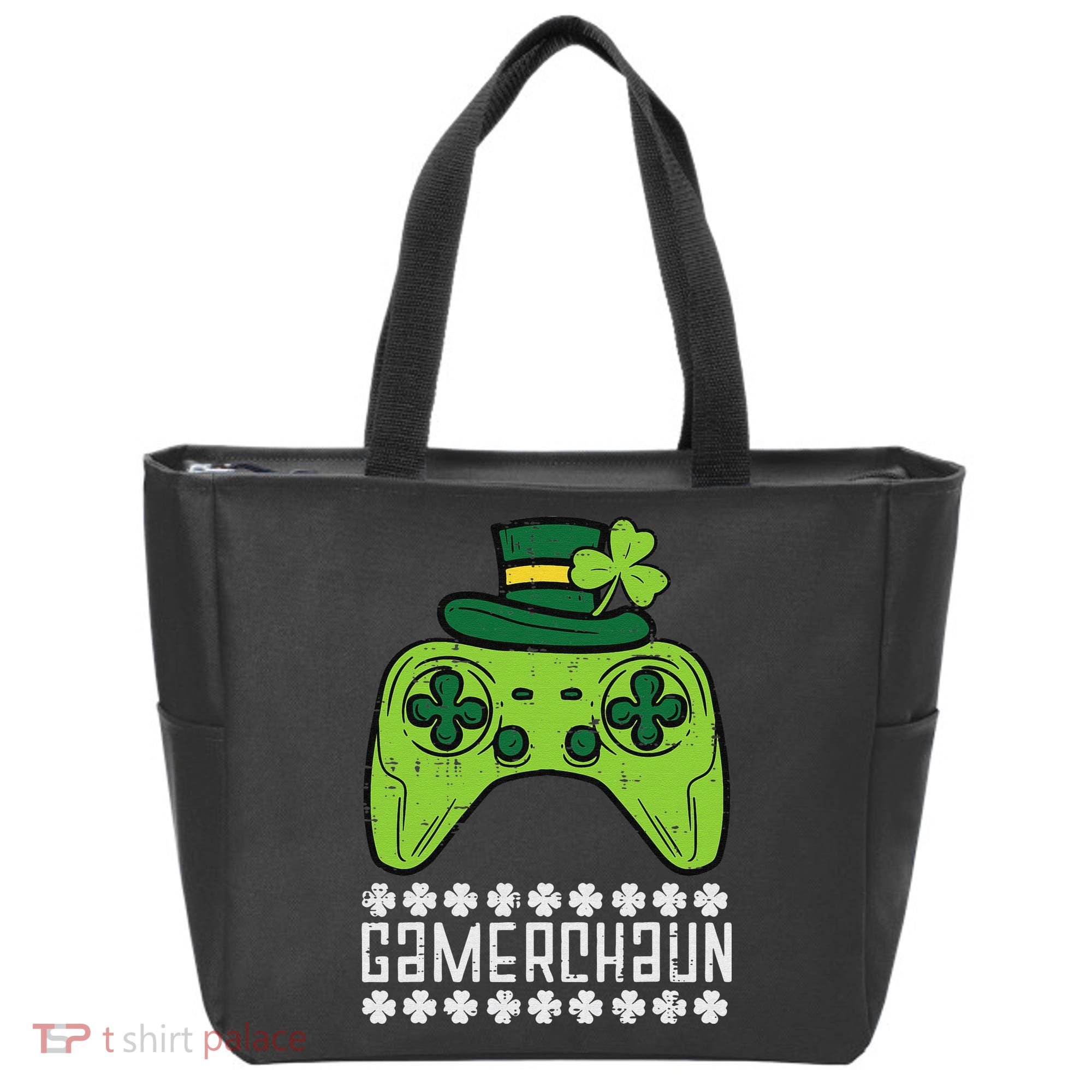 Gamerchaun Irish Gamer Paddys St Patrick Day Tote Bag