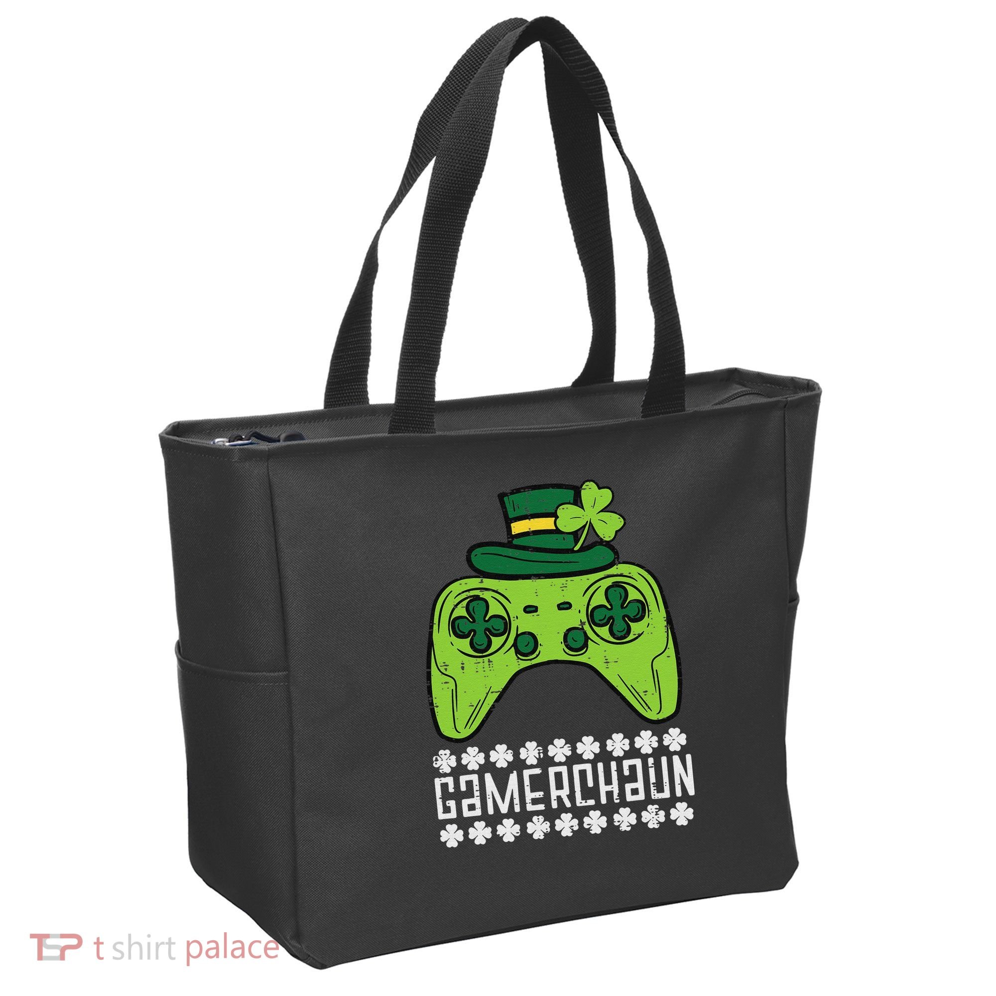 Gamerchaun Irish Gamer Paddys St Patrick Day Tote Bag