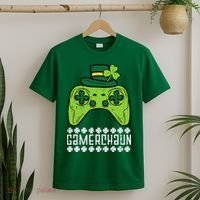Gamerchaun Irish Gamer Paddys St Patrick Day T-Shirt thumb 2