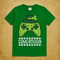 Gamerchaun Irish Gamer Paddys St Patrick Day T-Shirt thumb 5