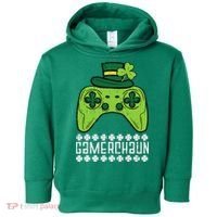 Gamerchaun Irish Gamer Paddys St Patrick Day Toddler Hoodie thumb 0
