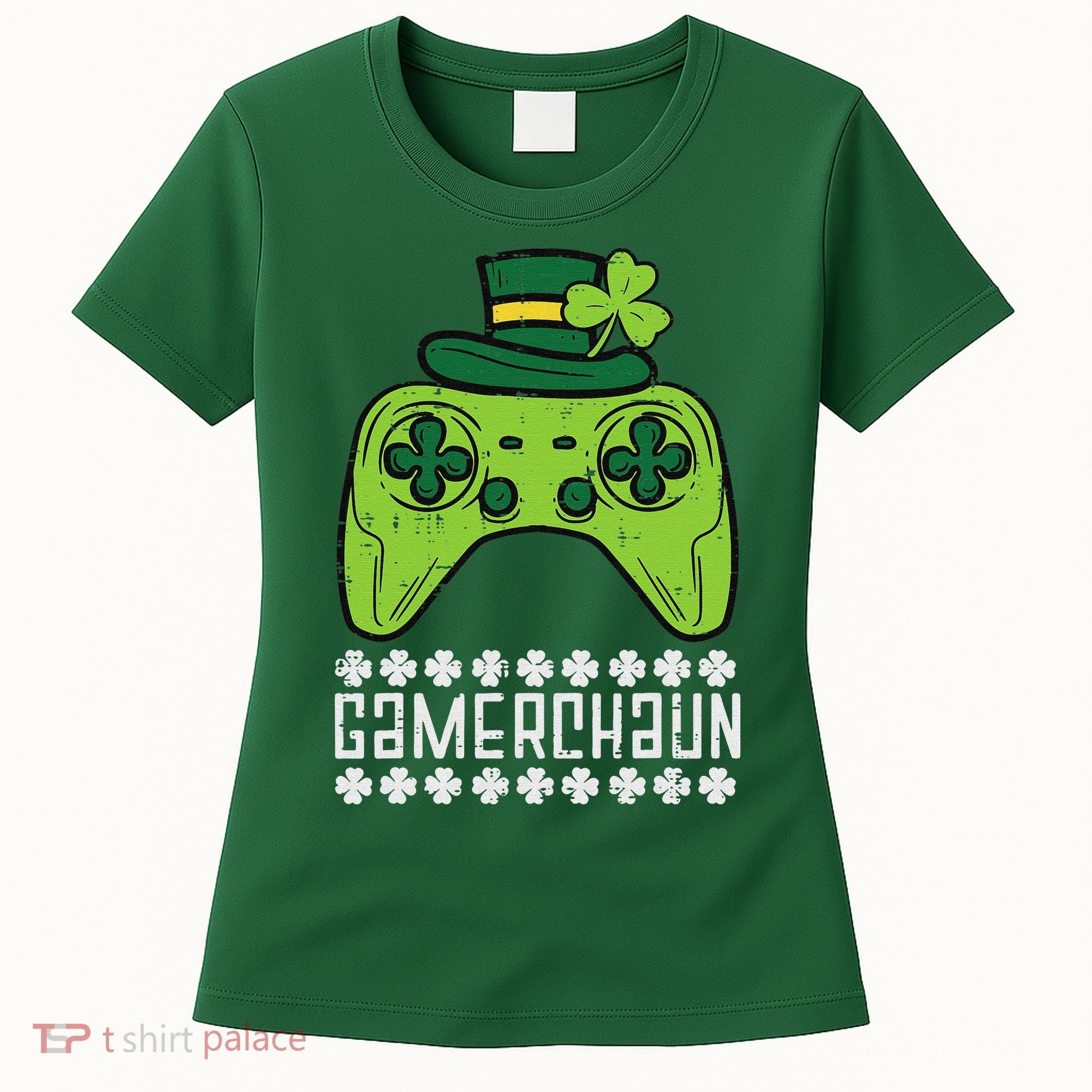 Gamerchaun Irish Gamer Paddys St Patrick Day Women's T-Shirt