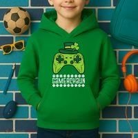 Gamerchaun Irish Gamer Paddys St Patrick Day Kids Hoodie thumb 2