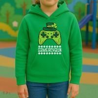Gamerchaun Irish Gamer Paddys St Patrick Day Kids Hoodie thumb 3