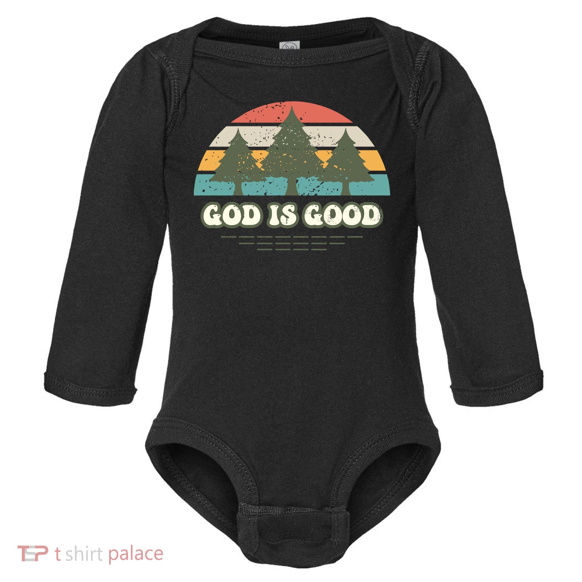 God Is Good Baby Long Sleeve Bodysuit