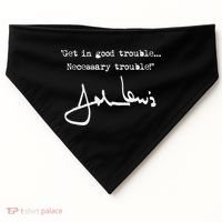 Get In Good Necessary Trouble John Lewis USA-Made Doggie Bandana thumb 0