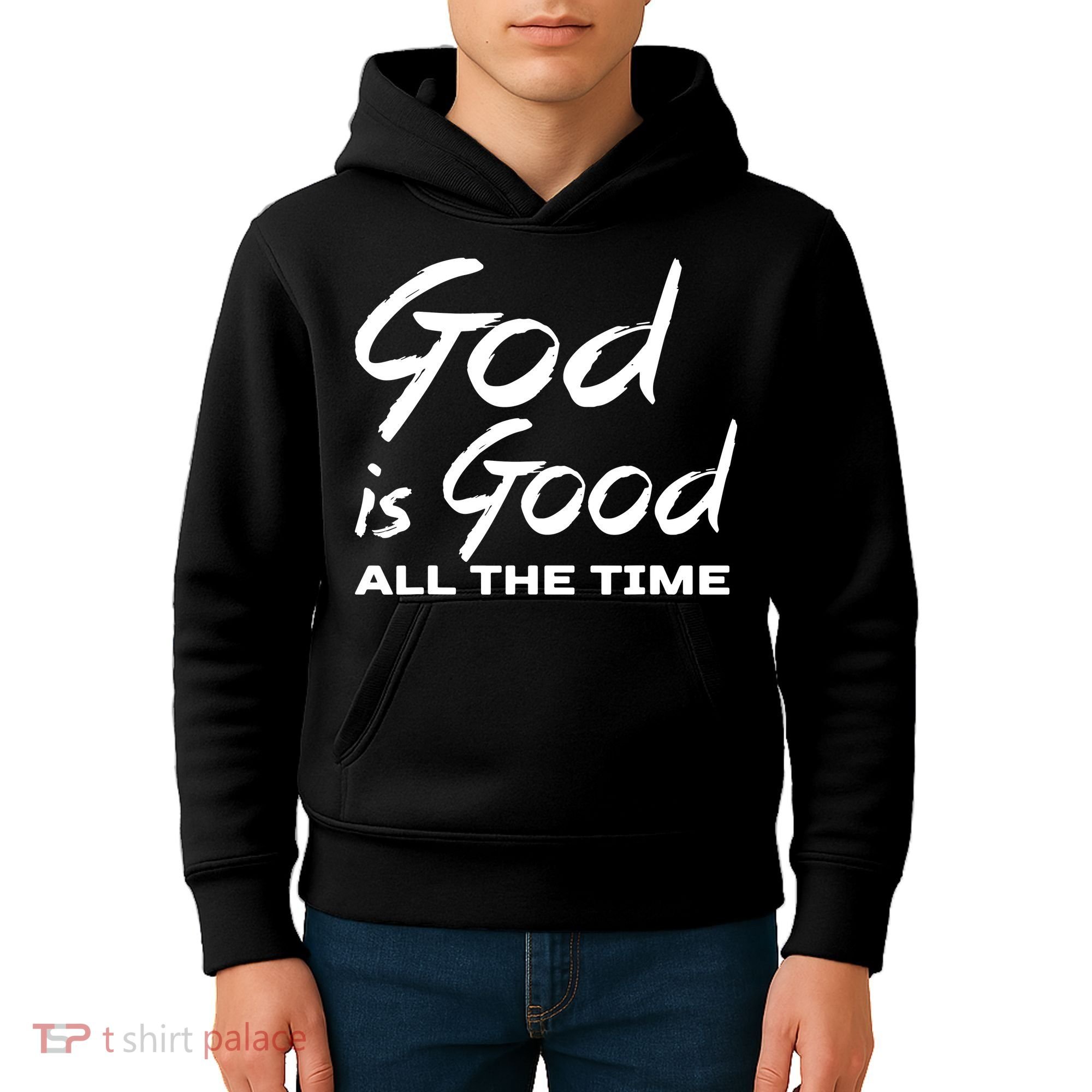 God Is Good All The Time Funny Christian Kids Hoodie