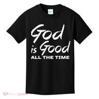 God Is Good All The Time Funny Christian Kids T-Shirt thumb 0