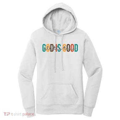 God Is Good All The Time Colorful Women's Hoodie