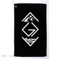 God Is Greater Than The Highs And Lows; Ups And Downs Golf Towel thumb 0