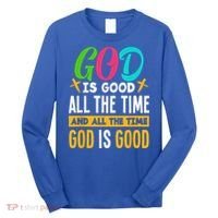God Is Good All The Time Jesus Christ Christian Gift Long Sleeve Shirt thumb 0