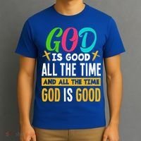 God Is Good All The Time Jesus Christ Christian Gift T-Shirt thumb 3