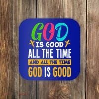 God Is Good All The Time Jesus Christ Christian Gift Coaster thumb 0
