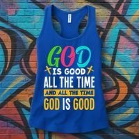 God Is Good All The Time Jesus Christ Christian Gift Women's Tank Top thumb 3