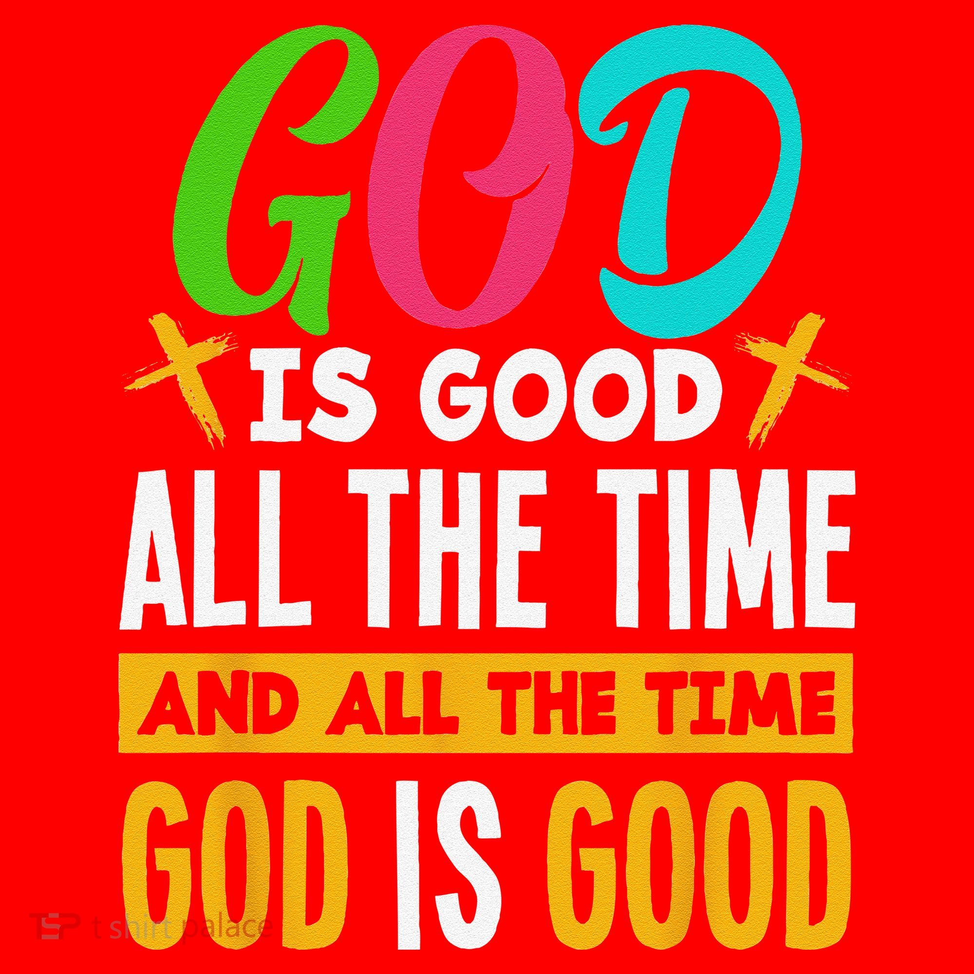 God Is Good All The Time Jesus Christ Christian Gift Santa Hat