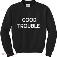 Get In Good Necessary Trouble Kids Sweatshirt thumb 0