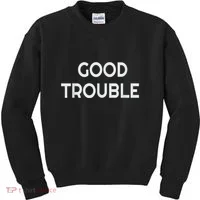 Get In Good Necessary Trouble Kids Sweatshirt thumb 0
