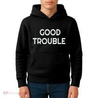 Get In Good Necessary Trouble Kids Hoodie thumb 4