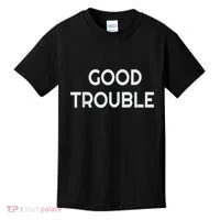 Get In Good Necessary Trouble Kids T-Shirt thumb 0