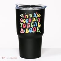 Groovy It's Good Day To Read Book Library Reading Lover Tumbler thumb 0