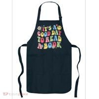 Groovy It's Good Day To Read Book Library Reading Lover Apron thumb 0
