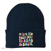 Groovy It's Good Day To Read Book Library Reading Lover Beanie thumb 0