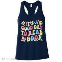 Groovy It's Good Day To Read Book Library Reading Lover Women's Tank Top thumb 0