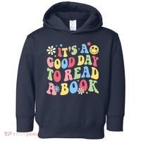 Groovy It's Good Day To Read Book Library Reading Lover Toddler Hoodie thumb 0