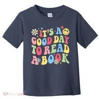 Groovy It's Good Day To Read Book Library Reading Lover Toddler T-Shirt thumb 0