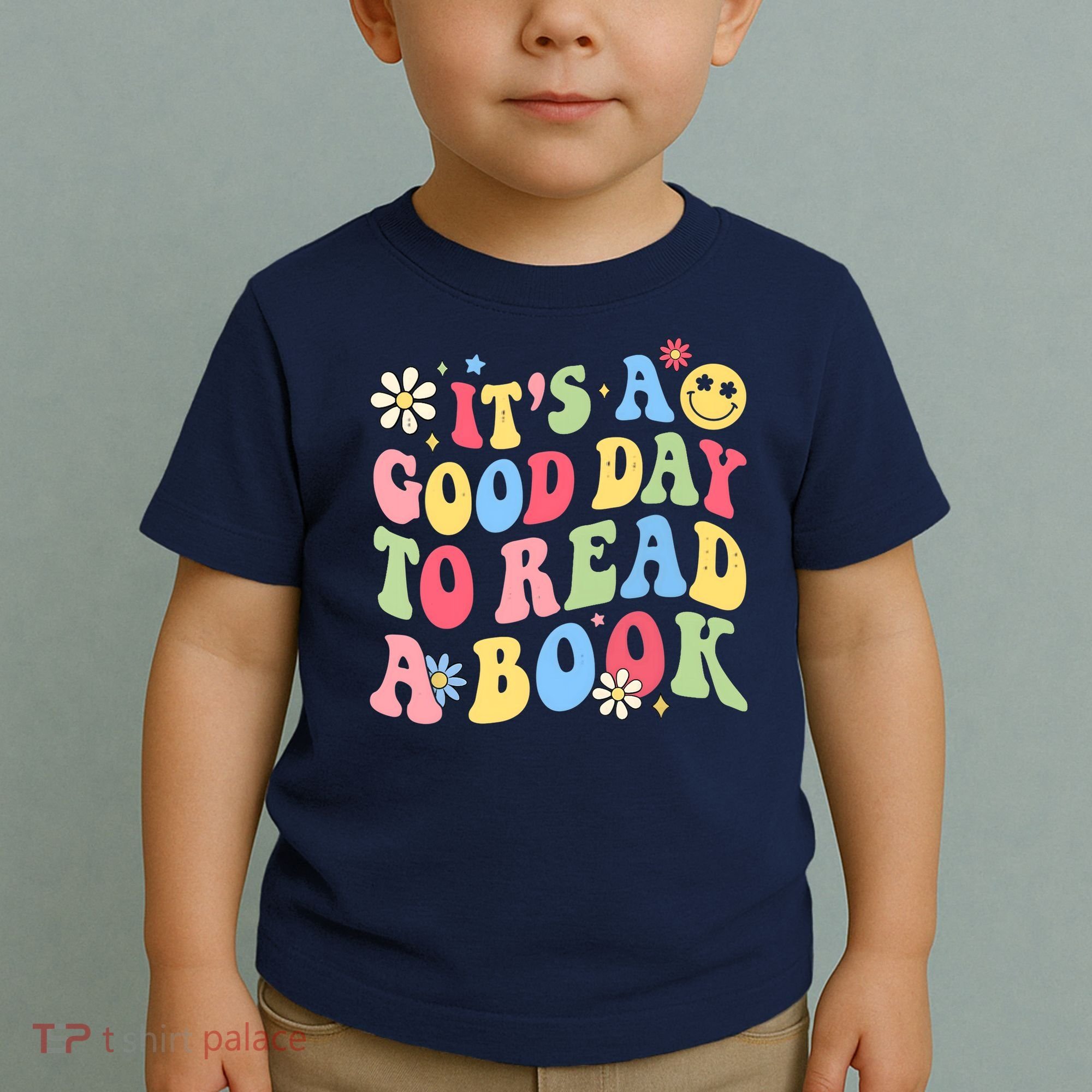 Groovy It's Good Day To Read Book Library Reading Lover Toddler T-Shirt