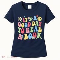 Groovy It's Good Day To Read Book Library Reading Lover Women's T-Shirt thumb 0