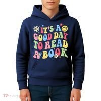 Groovy It's Good Day To Read Book Library Reading Lover Kids Hoodie thumb 4