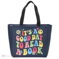 Groovy It's Good Day To Read Book Library Reading Lover Tote Bag thumb 0