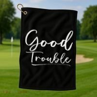 Get In Good Necessary Trouble For Social Justice Golf Towel thumb 1