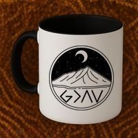 God Is Greater Than High And Lows Mountain Camping Coffee Mug thumb 2