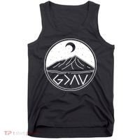 God Is Greater Than High And Lows Mountain Camping Tank Top thumb 0
