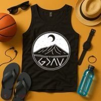 God Is Greater Than High And Lows Mountain Camping Tank Top thumb 4