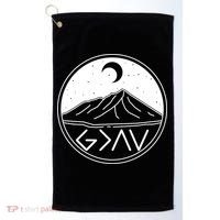 God Is Greater Than High And Lows Mountain Camping Golf Towel thumb 0