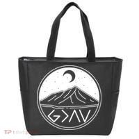 God Is Greater Than High And Lows Mountain Camping Tote Bag thumb 0