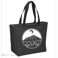 God Is Greater Than High And Lows Mountain Camping Tote Bag thumb 2