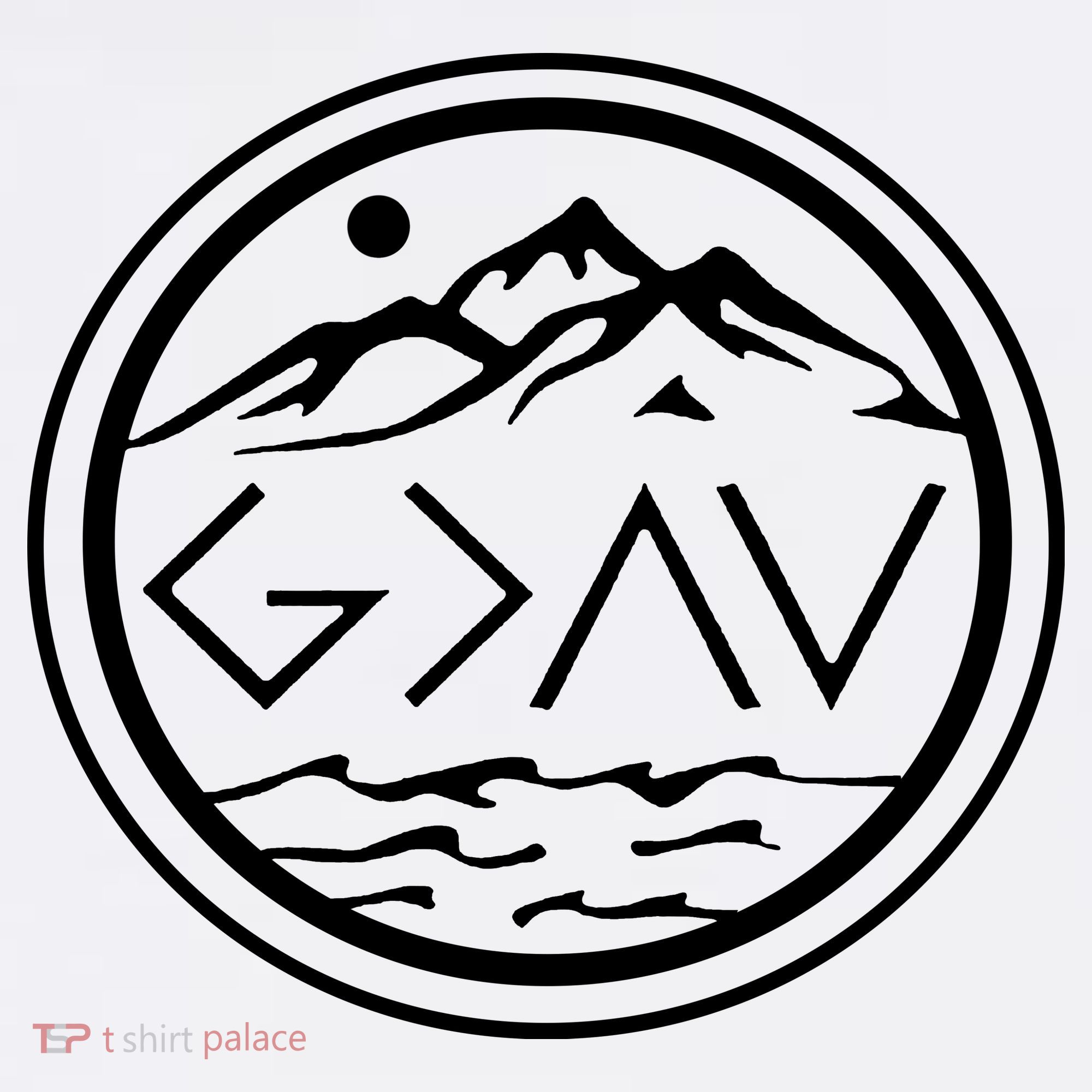 God Is Greater Than The High And Lows Graphic Inspirational Christian Mountain Women's Hoodie